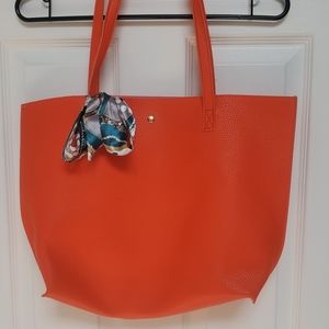 NWOT Summer Mango Beach Bag/Tote